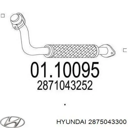 Вихлопна труба Hyundai H100 фургон (P) (1993 - 2004) ціна, від 24.45 USD