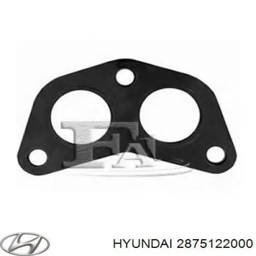 2875122000 Hyundai/Kia прокладка прийомної труби глушника