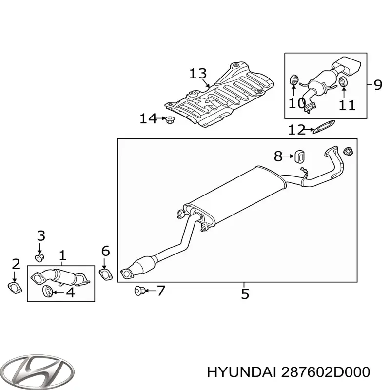  287602D000 Hyundai/Kia