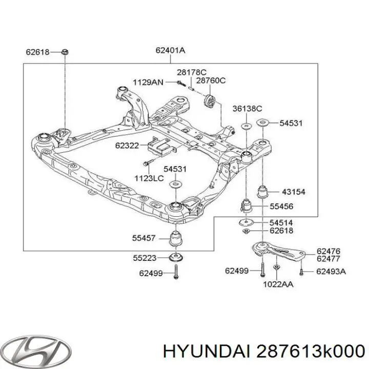Купити 287613K000 Hyundai/Kia 