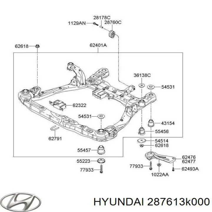 287613K000 Hyundai/Kia 