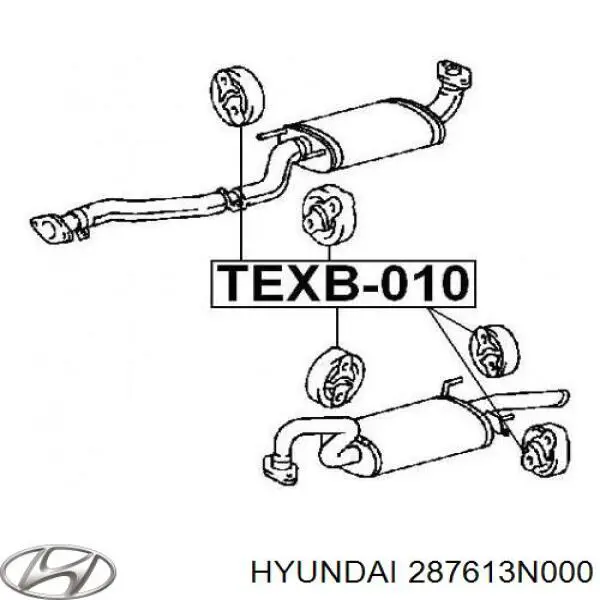  Hyundai/Kia 287613N000 ціна, від 4.43 USD
