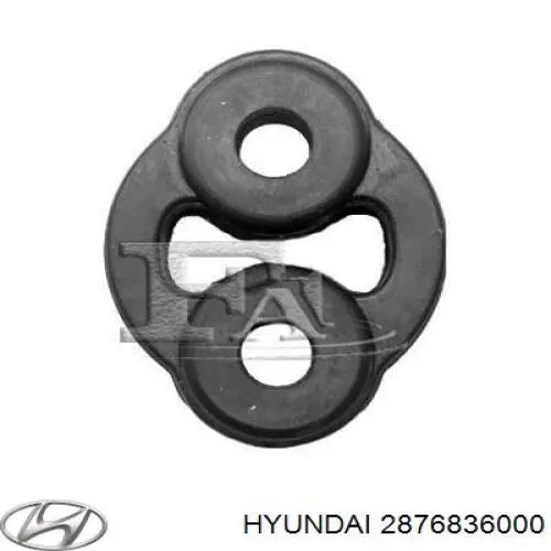 2876836000 Hyundai/Kia подушка кріплення глушника