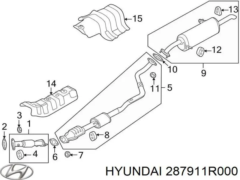  Hyundai/Kia 287911R000 ціна, від 10.51 USD