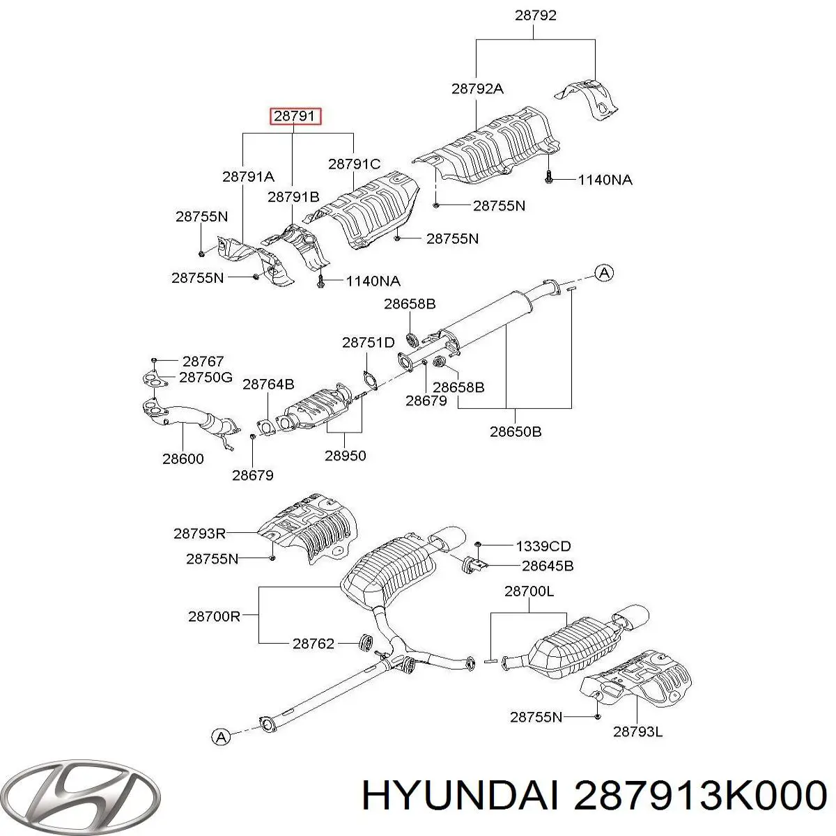  287913K000 Hyundai/Kia