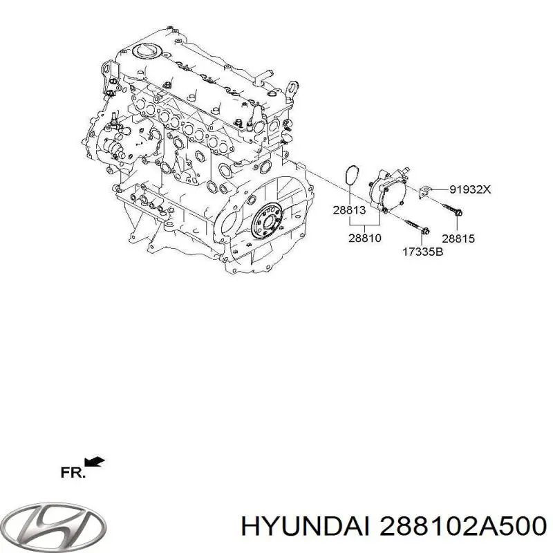 Насос вакуумний Hyundai/Kia 288102A500 ціна, від 28.02 USD