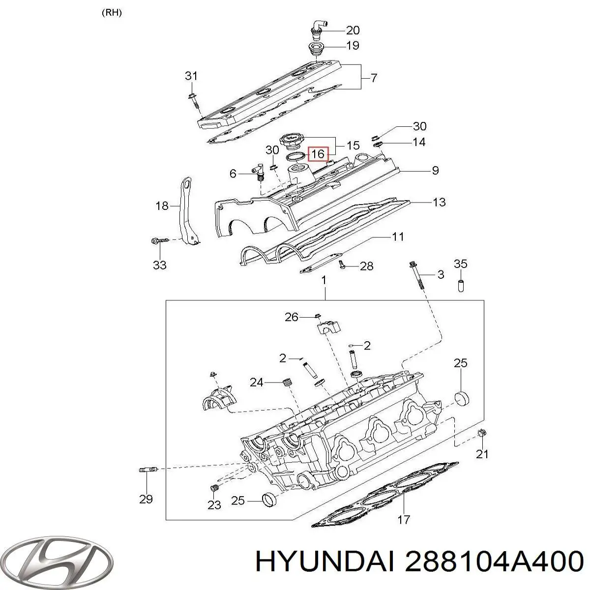 Насос вакуумний Hyundai/Kia 288104A400 ціна, від 5.10 USD