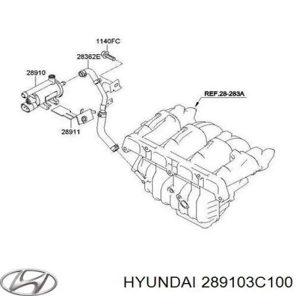 Купити 289103C100 Hyundai/Kia Клапан системи вентиляції паливного бака