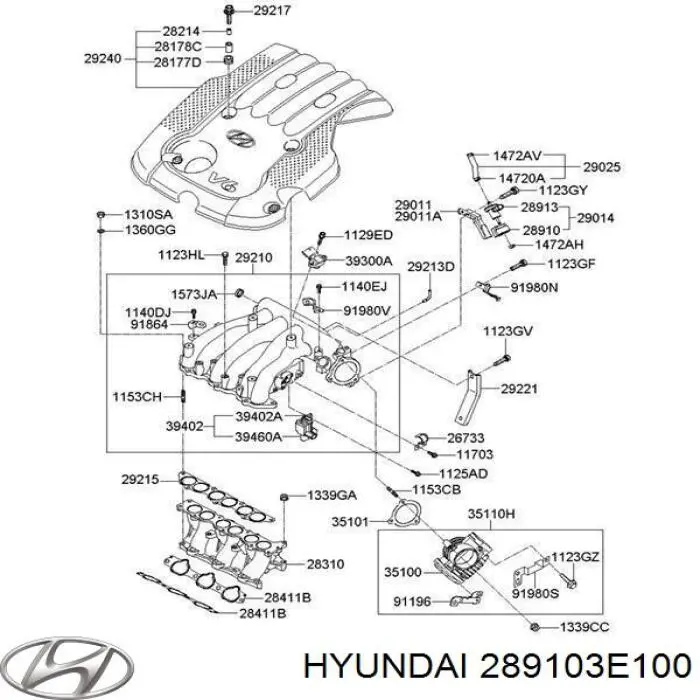 289103E100 Hyundai/Kia клапан регулювання тиску надуву