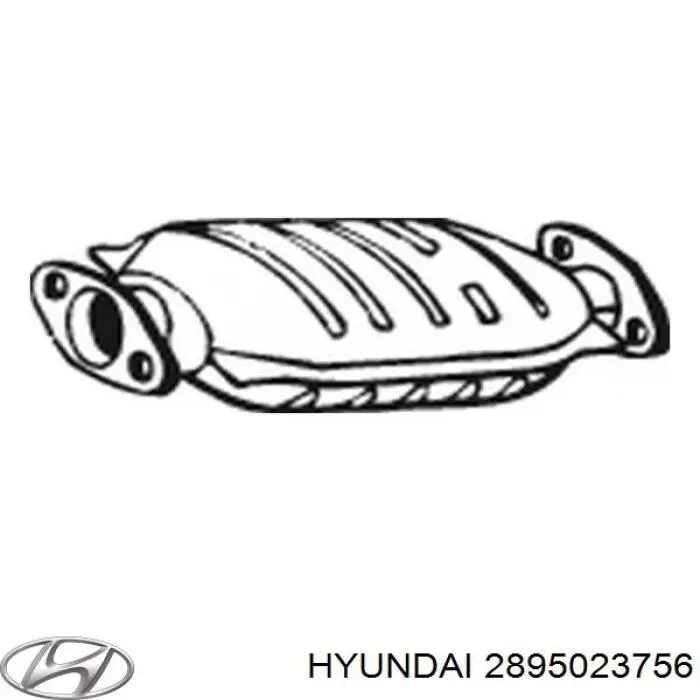 Купити 2895023756 Hyundai/Kia Перетворювач відпрацьованих газів