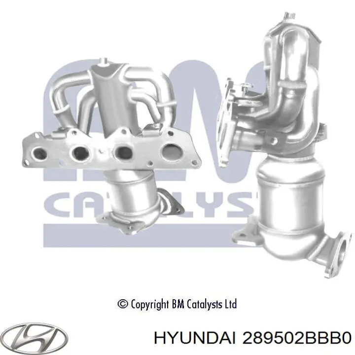 Конвертор-каталізатор (каталітичний нейтралізатор) Hyundai/Kia 289502BBB0 ціна, від 582.68 USD