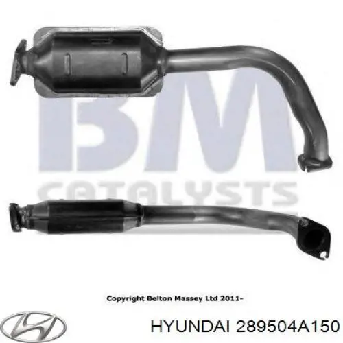 Купити 289504A150 Hyundai/Kia Перетворювач відпрацьованих газів