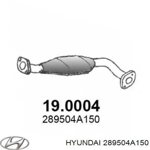 289504A150 Hyundai/Kia Каталітичний нейтралізатор відпрацьованих газів