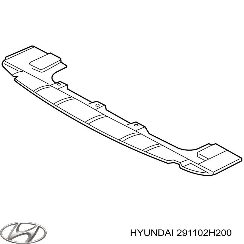 291102H200 Hyundai/Kia захист двигуна передній