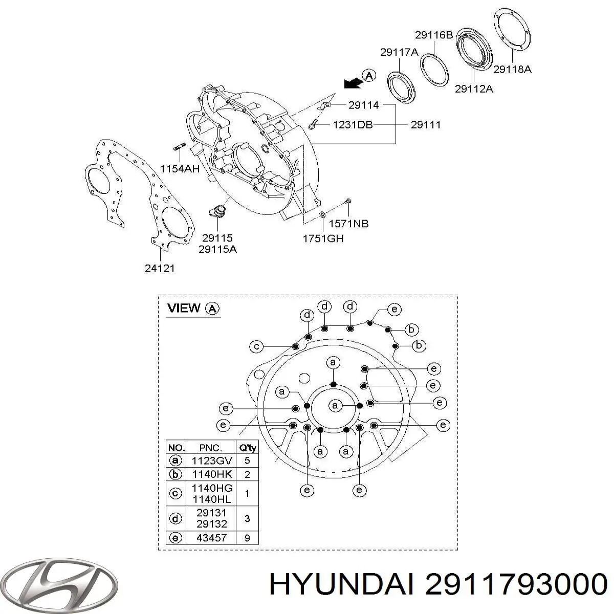  2911793000 Hyundai/Kia