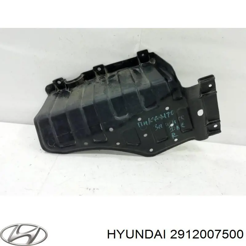 2912007500 Hyundai/Kia Захист двигуна, правий