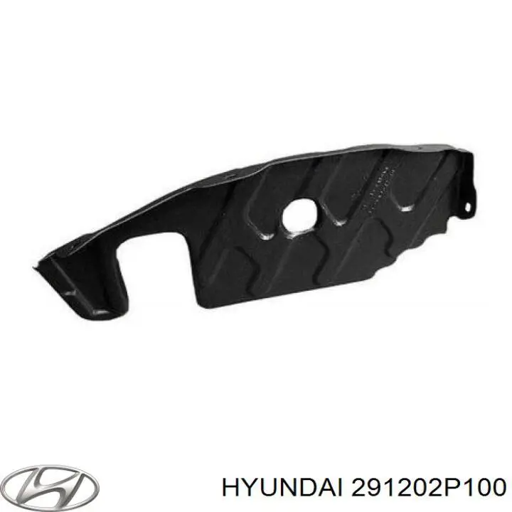 Захист двигуна, правий Hyundai Santa Fe 2 (CM) (Хендай Санта фе)