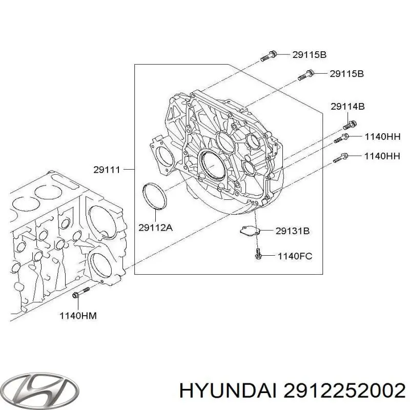  Hyundai/Kia 2912252002 ціна, від 44.24 USD