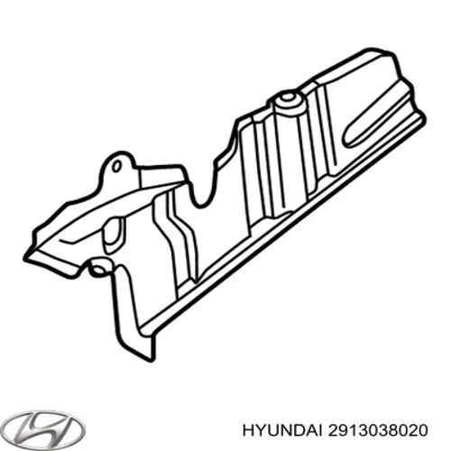2913038020 Hyundai/Kia Захист двигуна, лівий