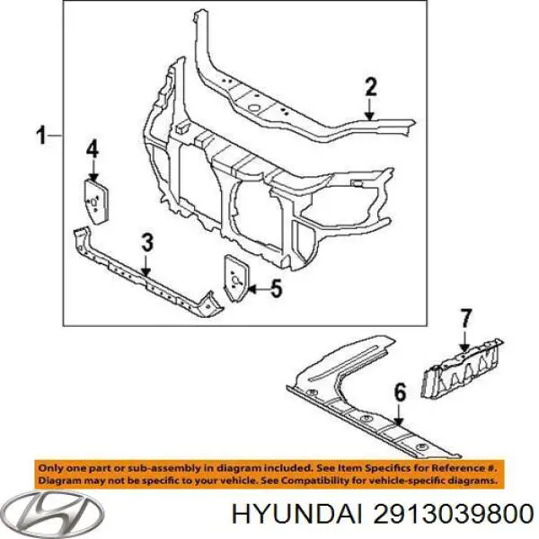 Купити 2913039800 Hyundai/Kia Захист двигуна, лівий