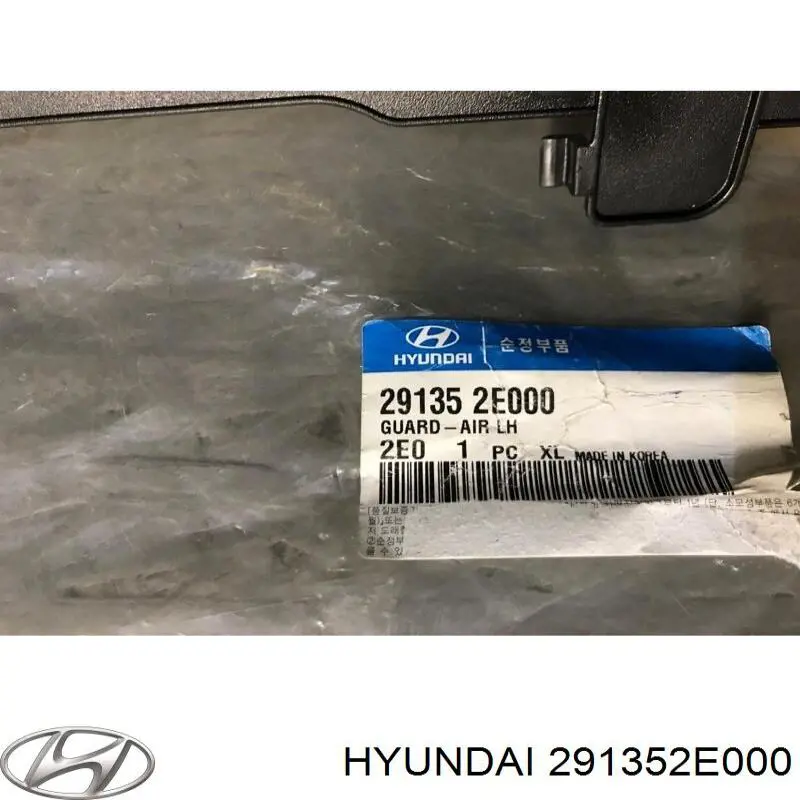 Повітропровід (дефлектор) радіатора, лівий Hyundai/Kia 291352E000 ціна, від 12.67 USD