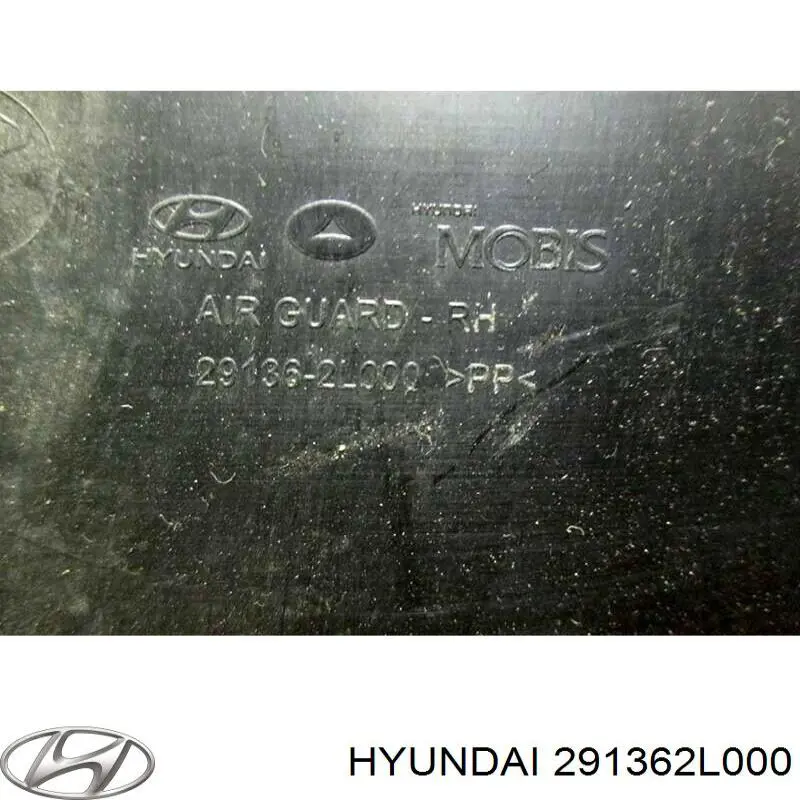 291362L000 Hyundai/Kia Повітропровід (дефлектор) радіатора, правий