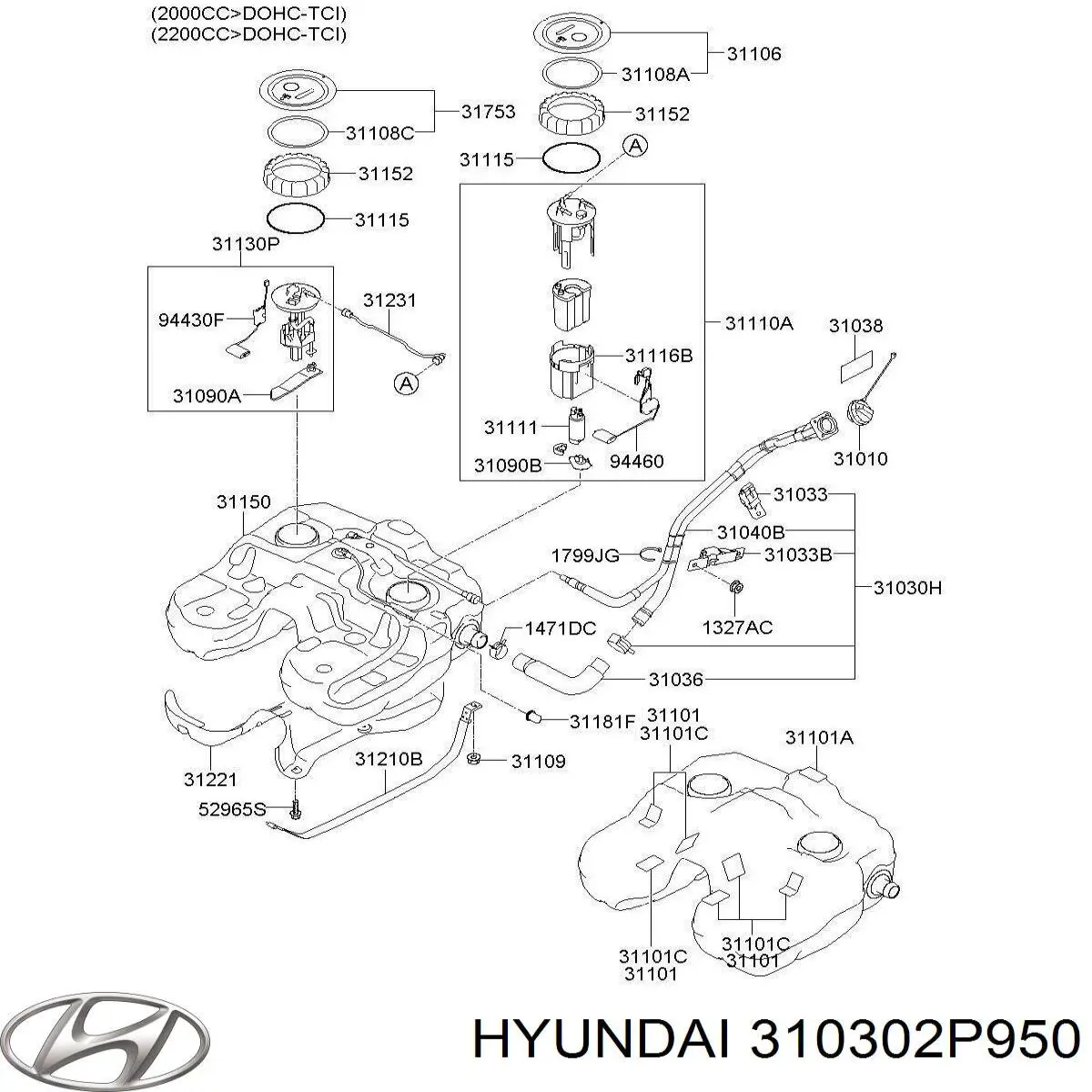  310302P950 Hyundai/Kia