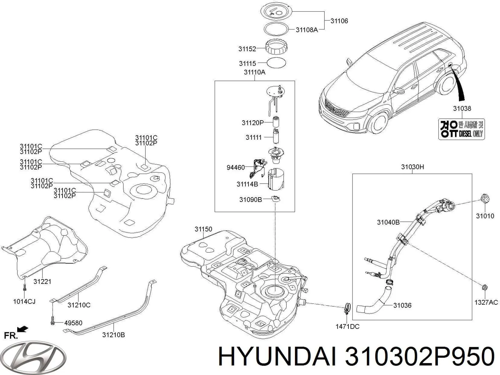  310302P950 Hyundai/Kia