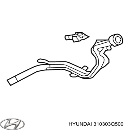 310303Q500 Hyundai/Kia Шланг заливної горловини, паливного бака