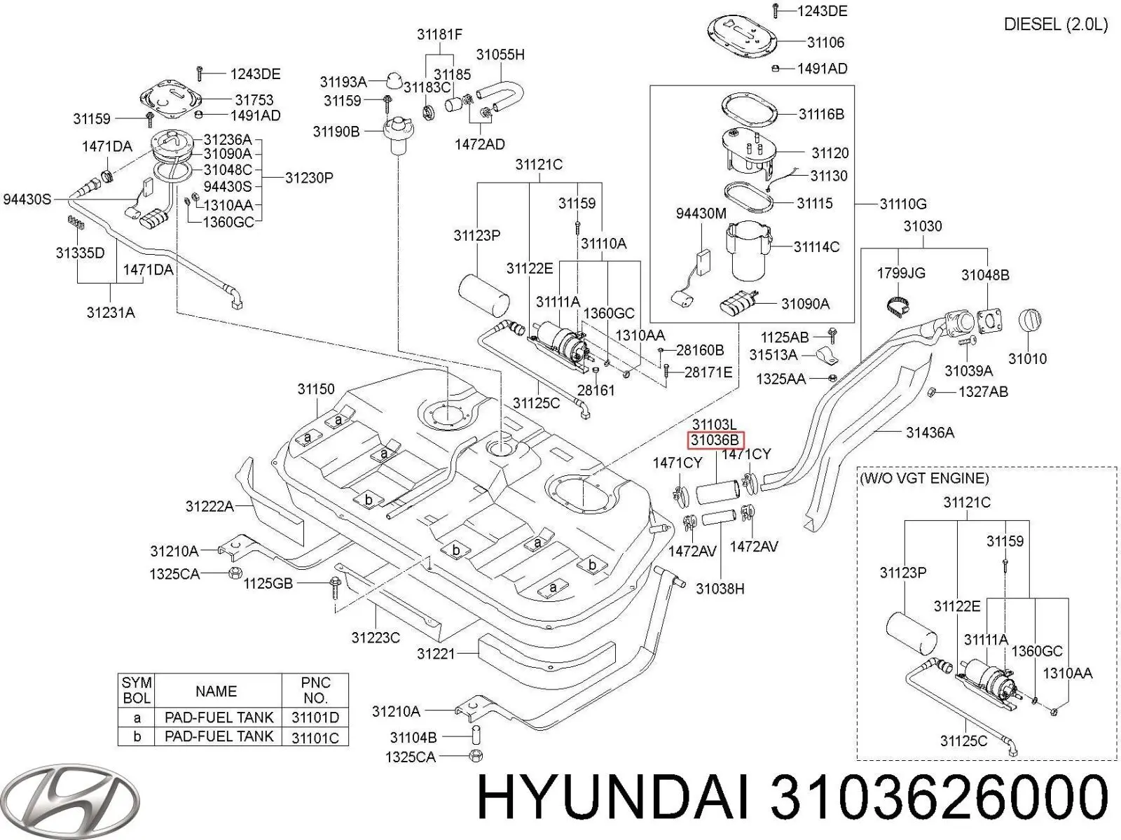 3103626000 Hyundai/Kia 