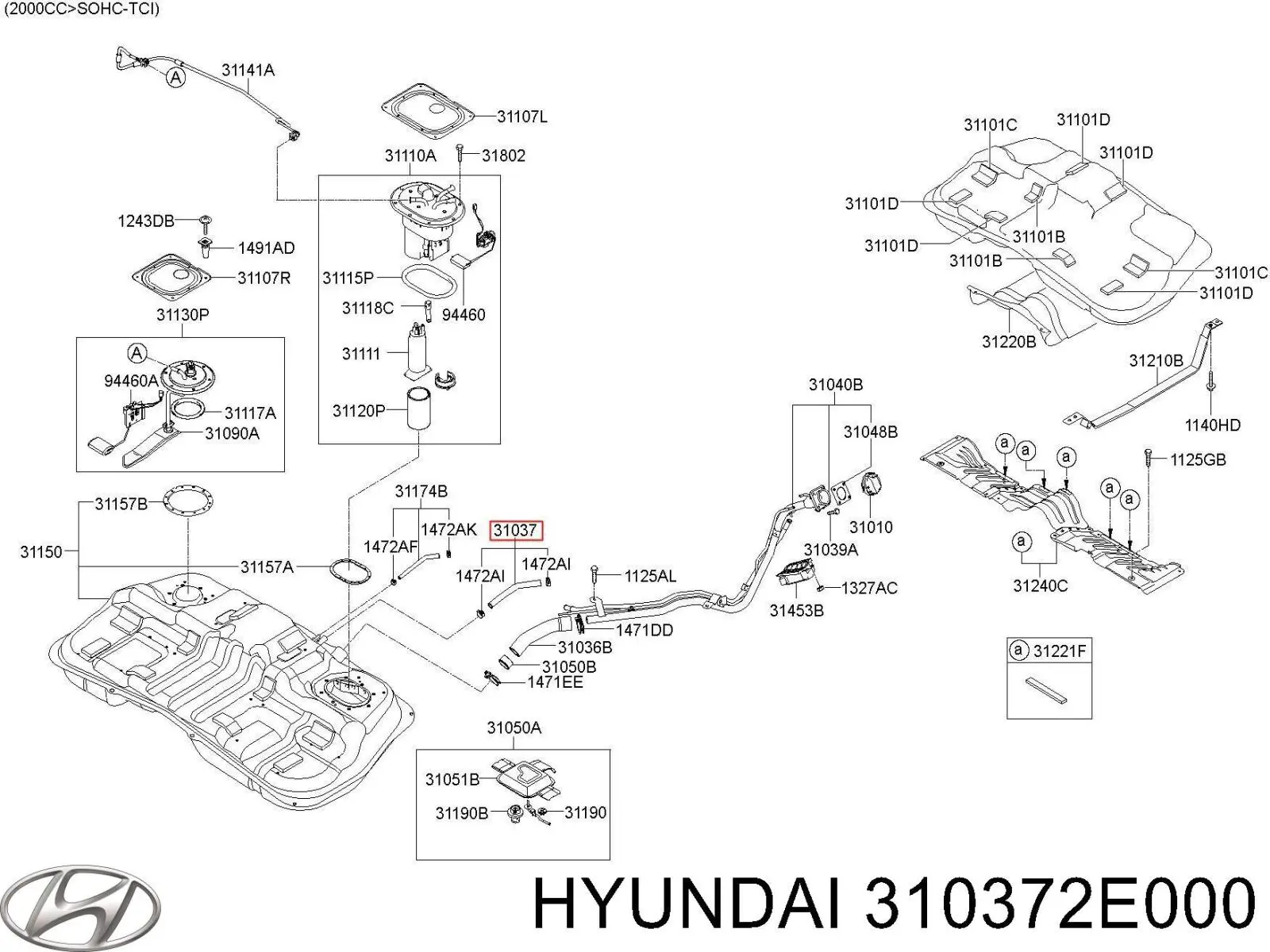  Hyundai/Kia 310372E000 ціна, від 6.33 USD