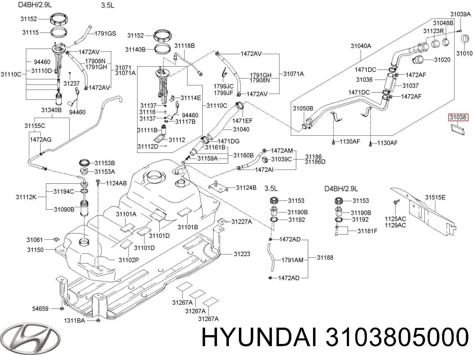 Купити 3103805000 Yenmak Поршень в комплекті на 1 циліндр, STD