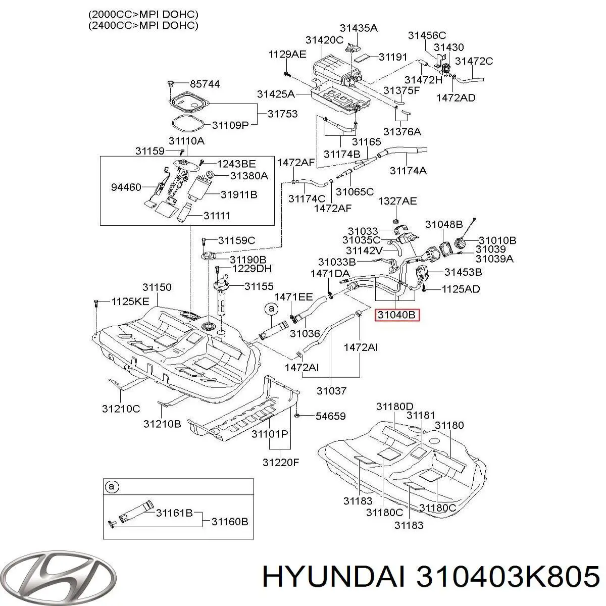  Hyundai/Kia 310403K805 ціна, від 69.75 USD