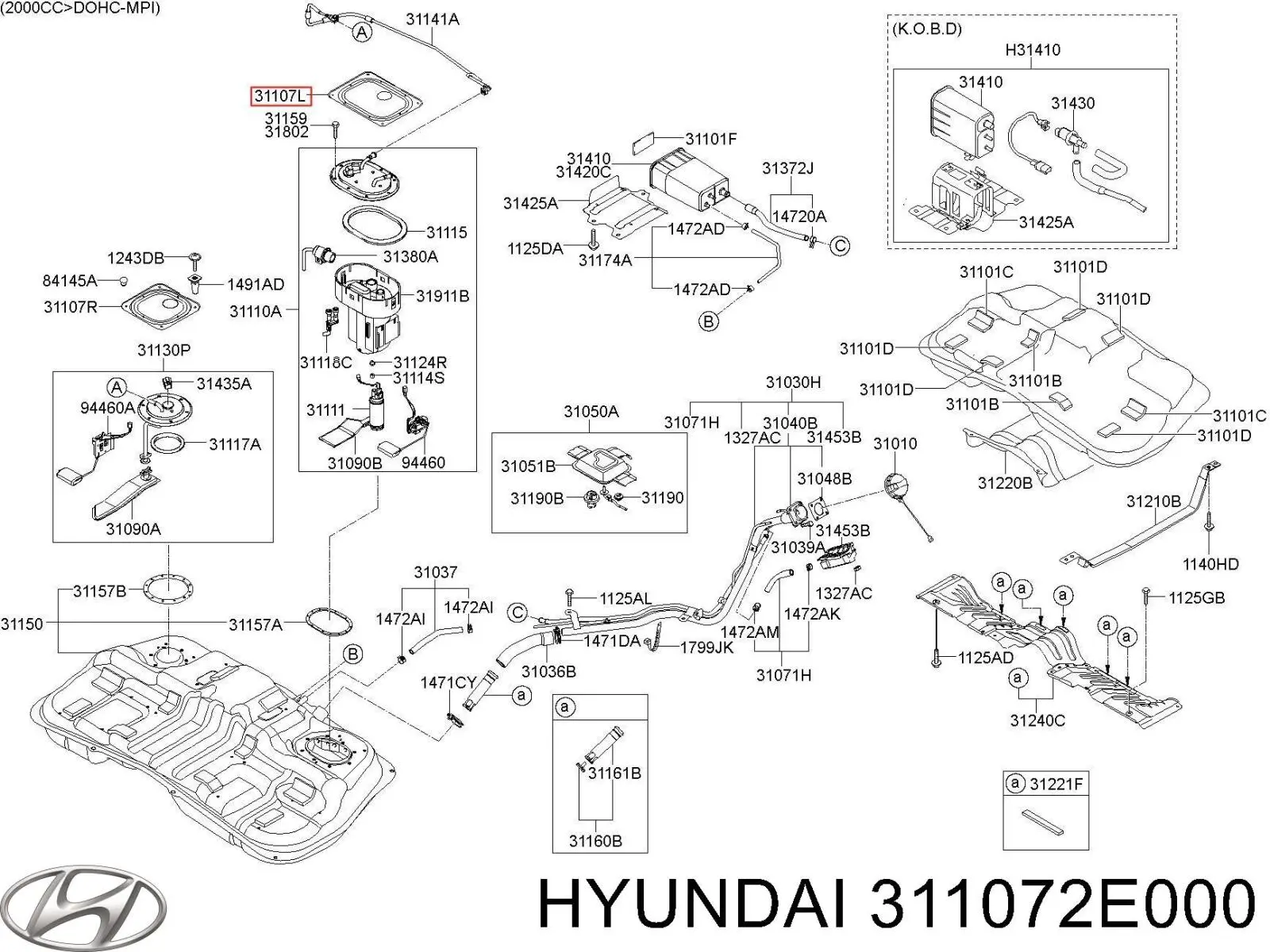 Купити 311072E000 Hyundai/Kia 