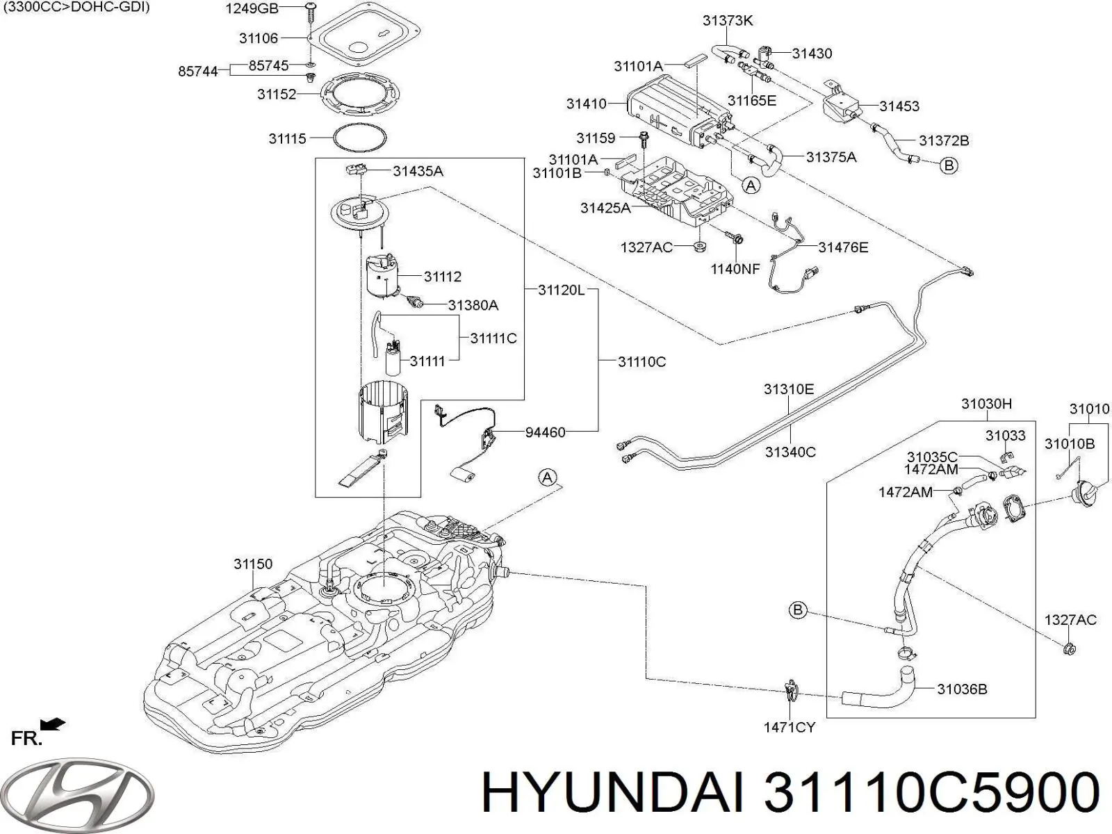  Hyundai/Kia 31110C5900 ціна, від 114.71 USD