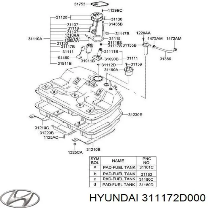 311172D000 Hyundai/Kia 