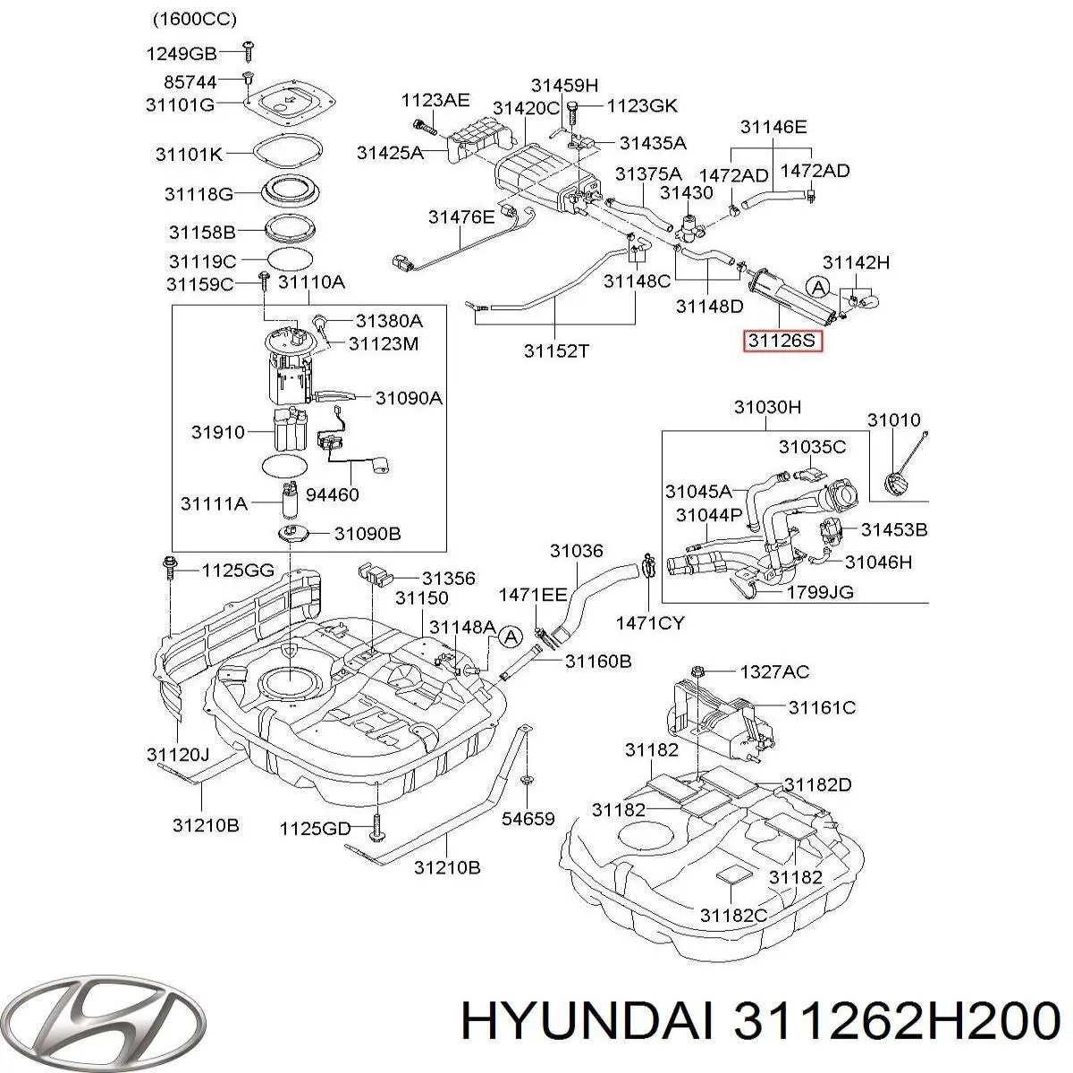 Купити 311262H200 Hyundai/Kia 