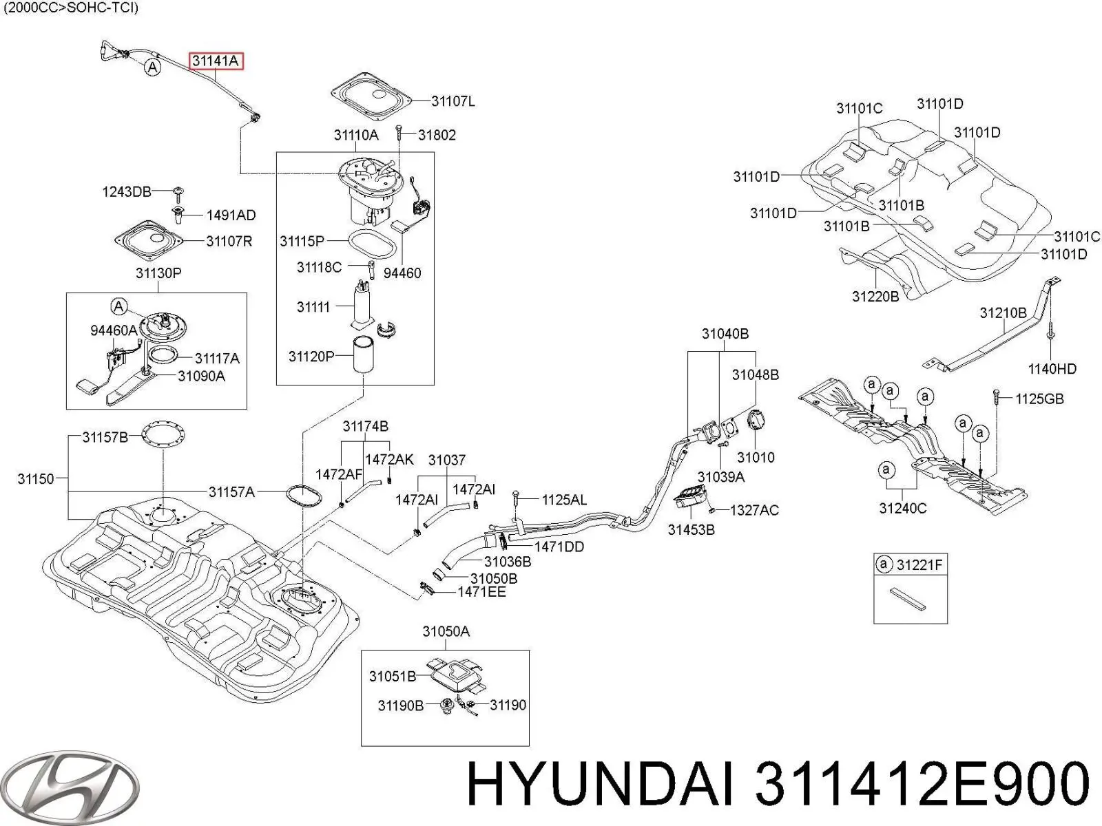 311412E900 Hyundai/Kia 