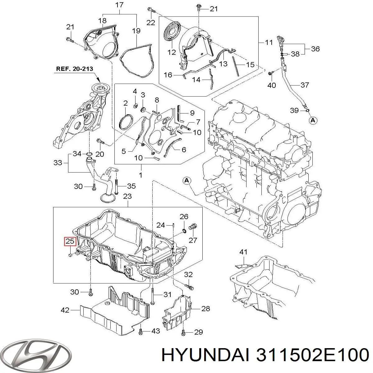 Купити 311502E100 Hyundai/Kia Бак паливний додатковий