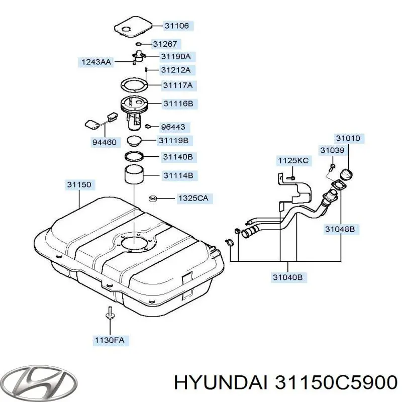  Hyundai/Kia 31150C5900 ціна, від 101.10 USD