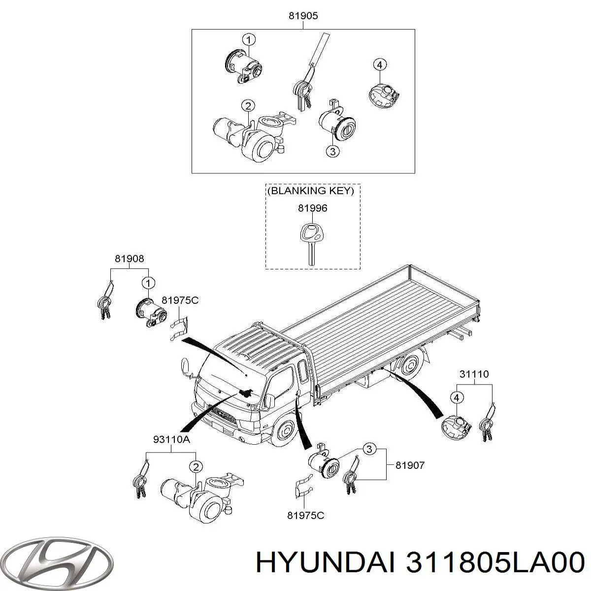 Кришка/пробка бензобака Hyundai HD LIGHT (Хендай HD)