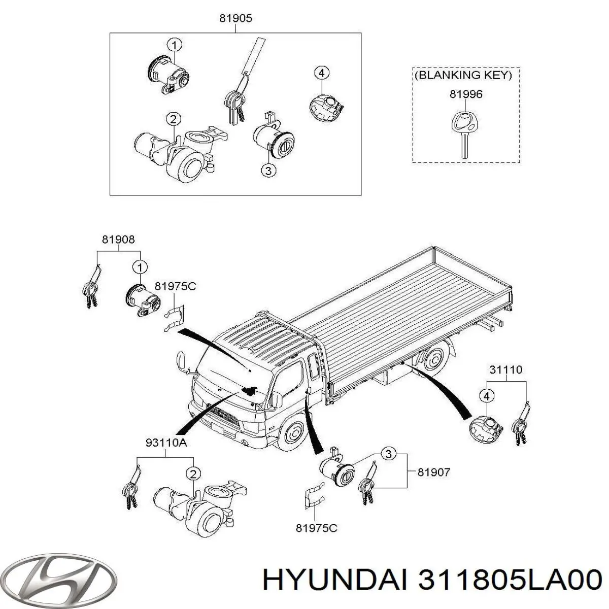 Пробка паливного бака Hyundai/Kia 311805LA00 ціна, від 41.99 USD