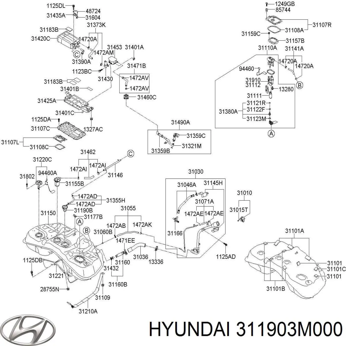  311903M000 Hyundai/Kia