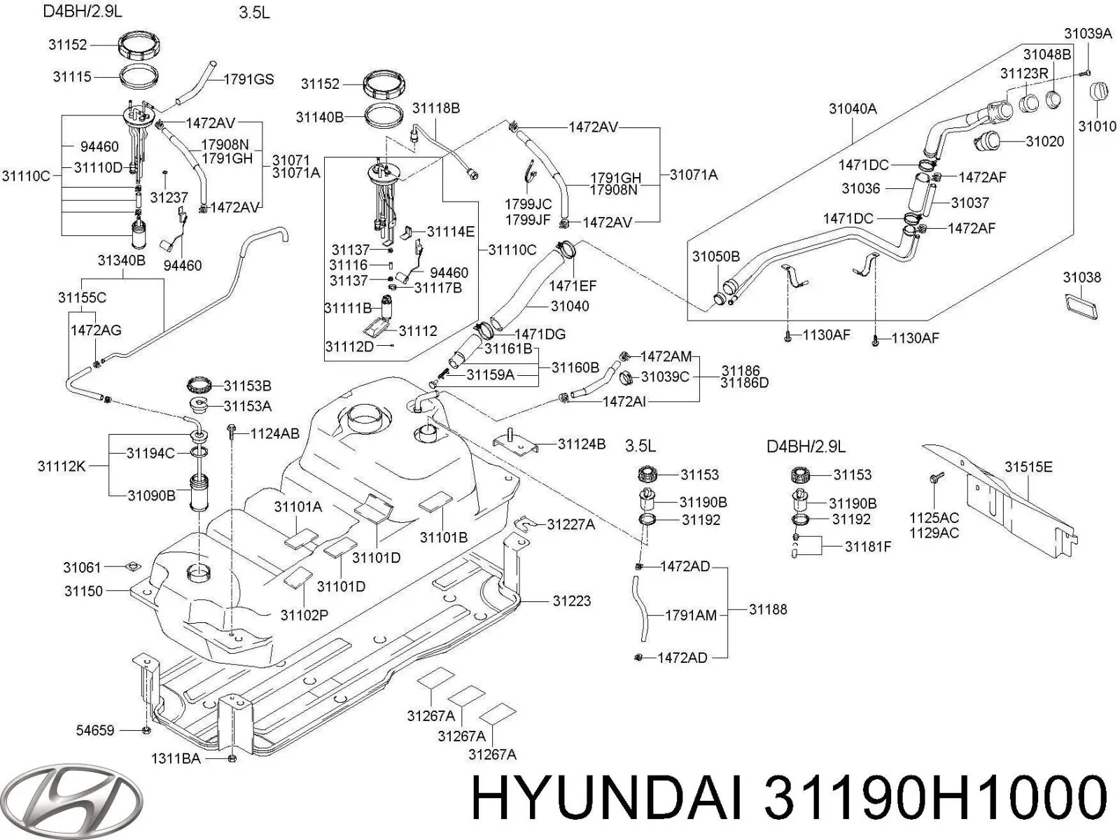  31190H1000 Hyundai/Kia