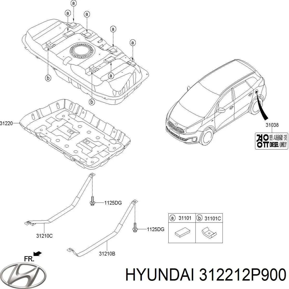 Купити 312212P900 Hyundai/Kia 