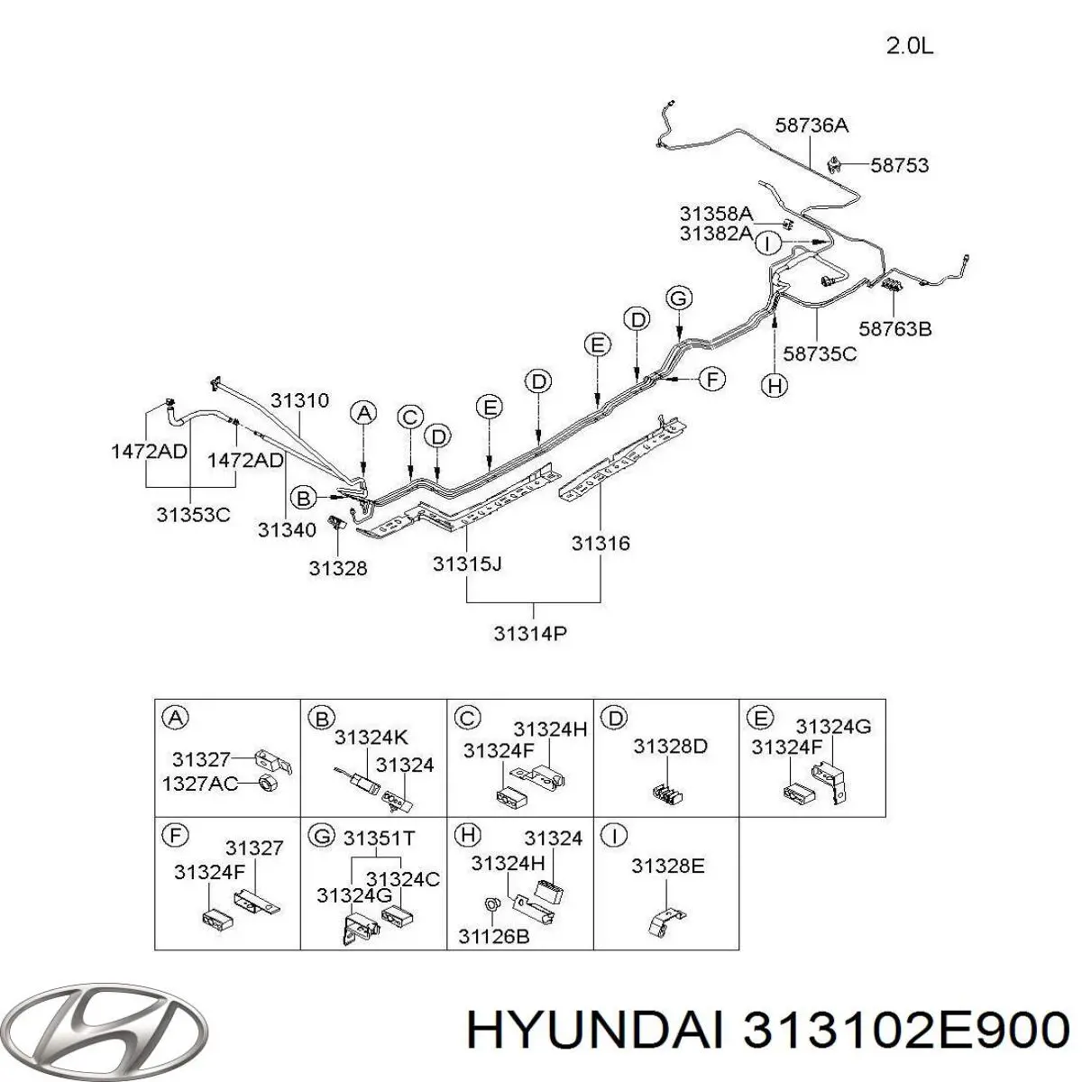  Hyundai/Kia 313102E900 ціна, від 10.08 USD