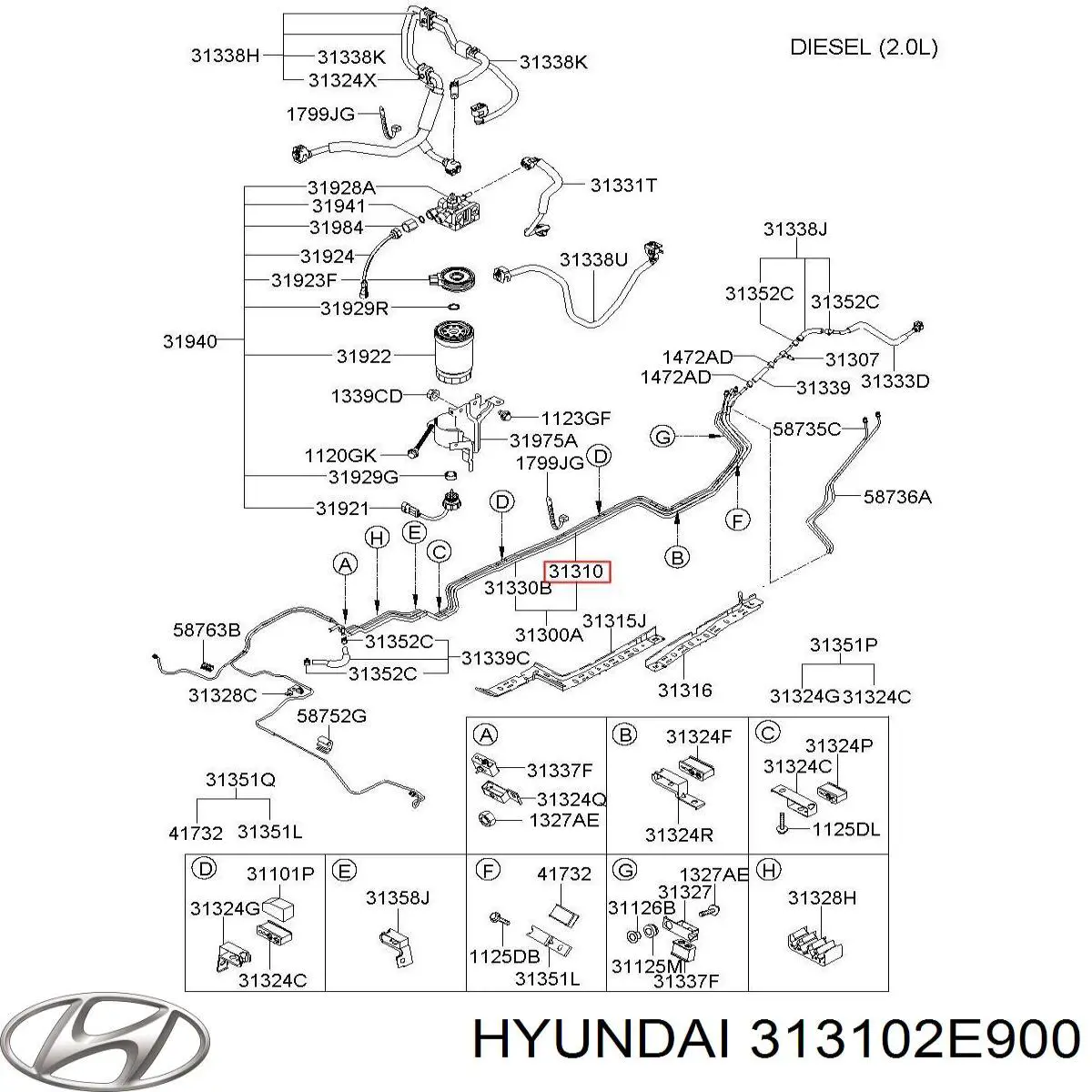 Купити 313102E900 Hyundai/Kia 