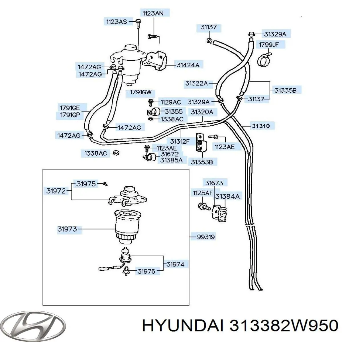 Купити 313382W950 Hyundai/Kia 