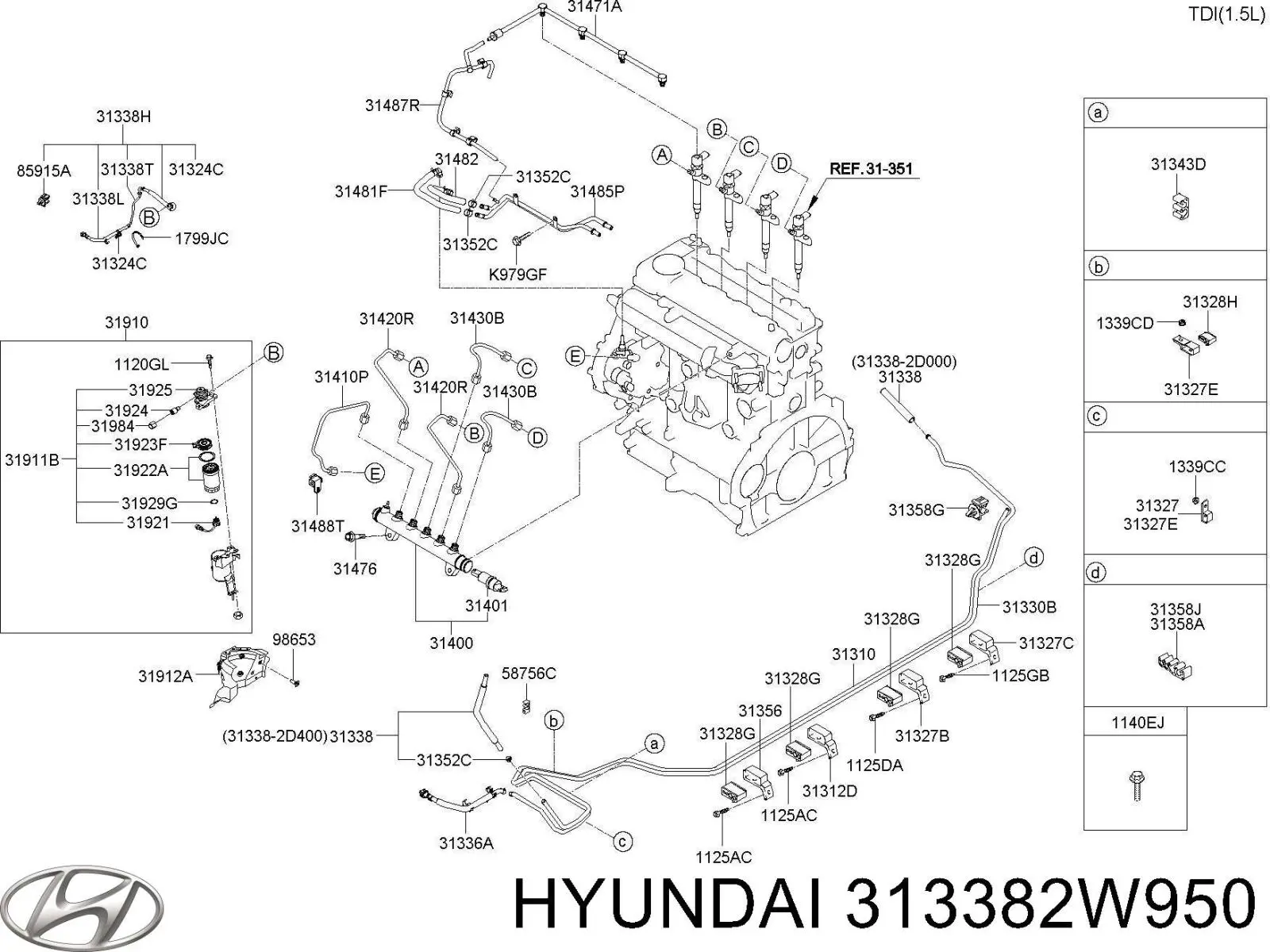 313382W950 Hyundai/Kia 
