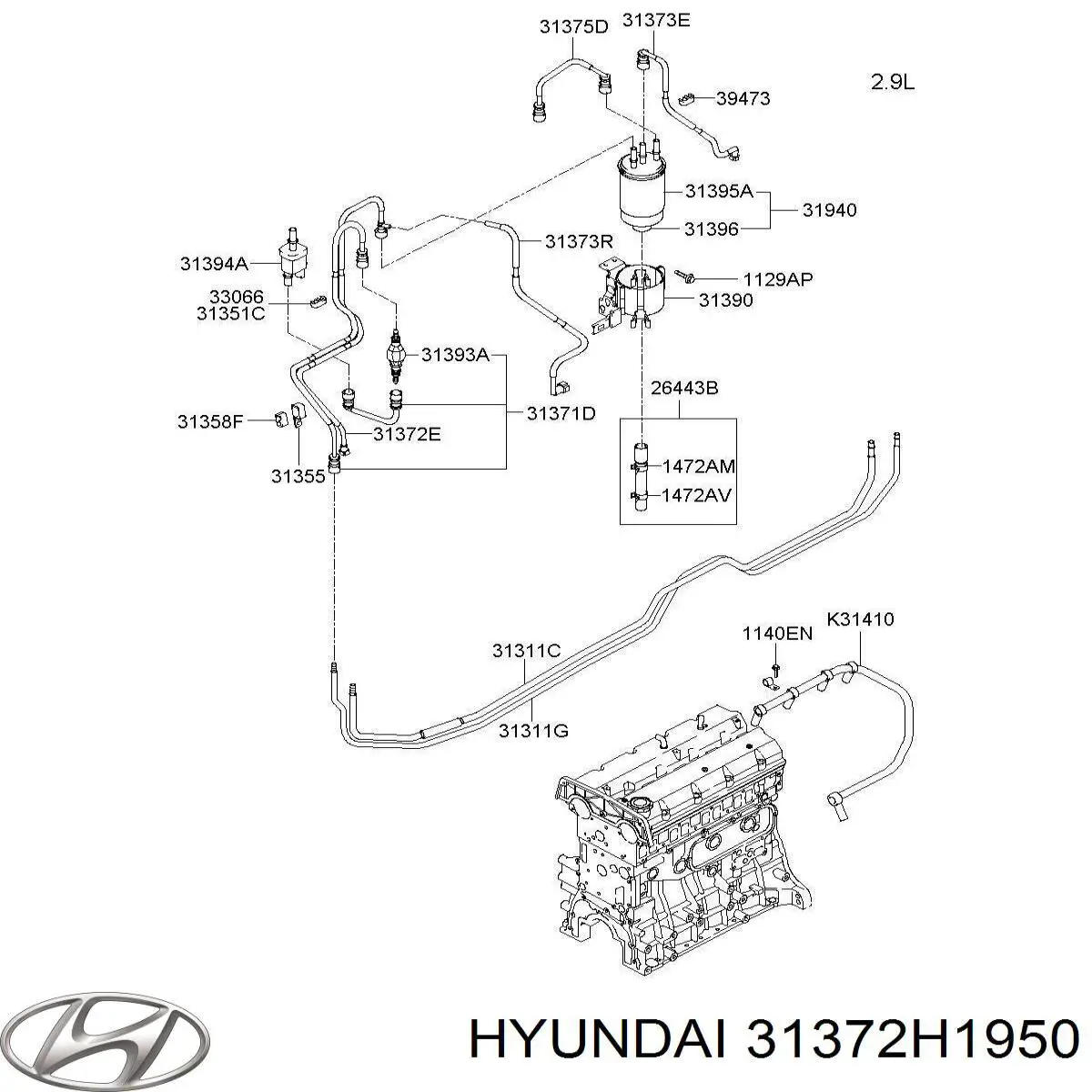  Hyundai/Kia 31371H1950 ціна, від 21.04 USD